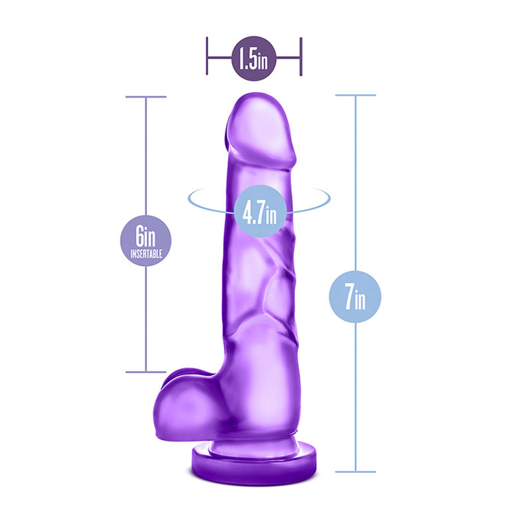 B Yours Sweet N Hard Purple Dildo-2