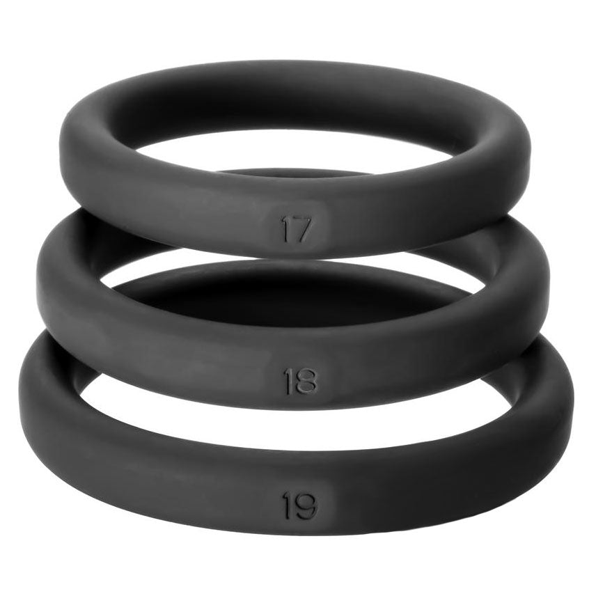 Perfect Fit XactFit Cock Ring Sizes 17, 18, 19-0