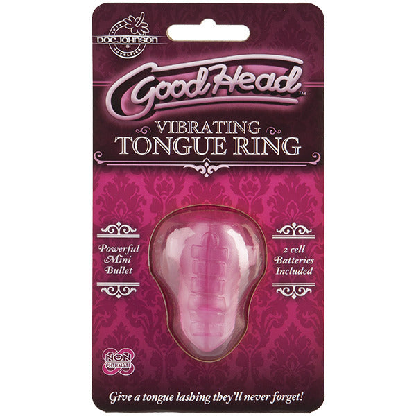 Goodhead Vibrating Tongue Ring Pink-1