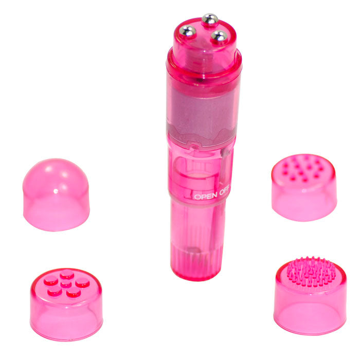 Pink Powerful Pocket Mini Vibrator-0