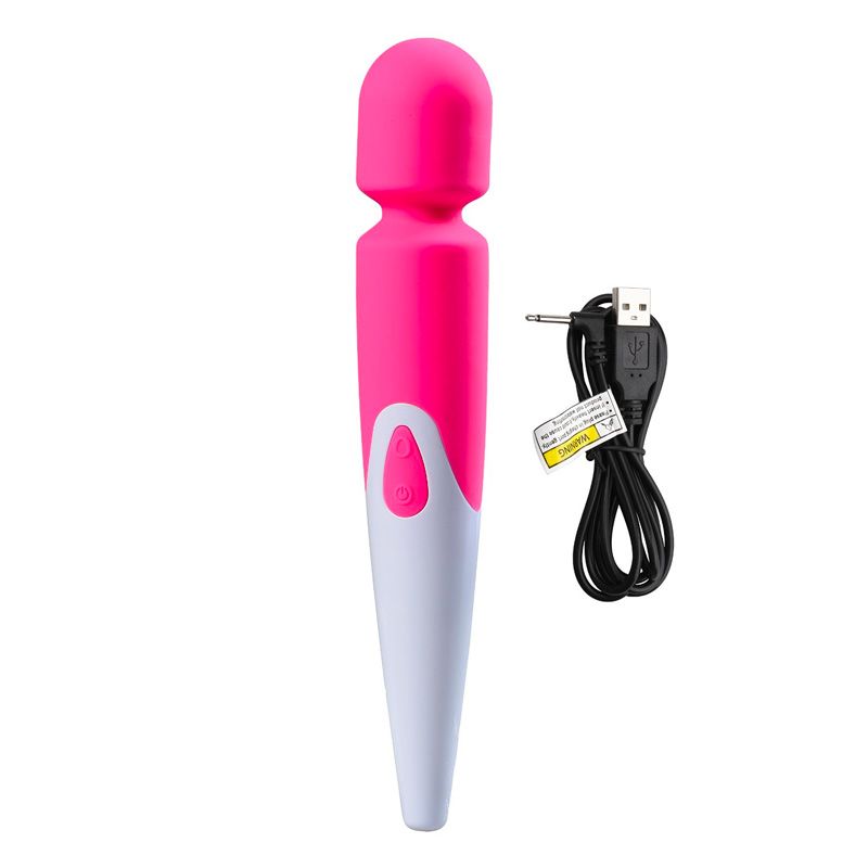 iWand 10 Speed Waterproof Rechargeable Wand Pink-1