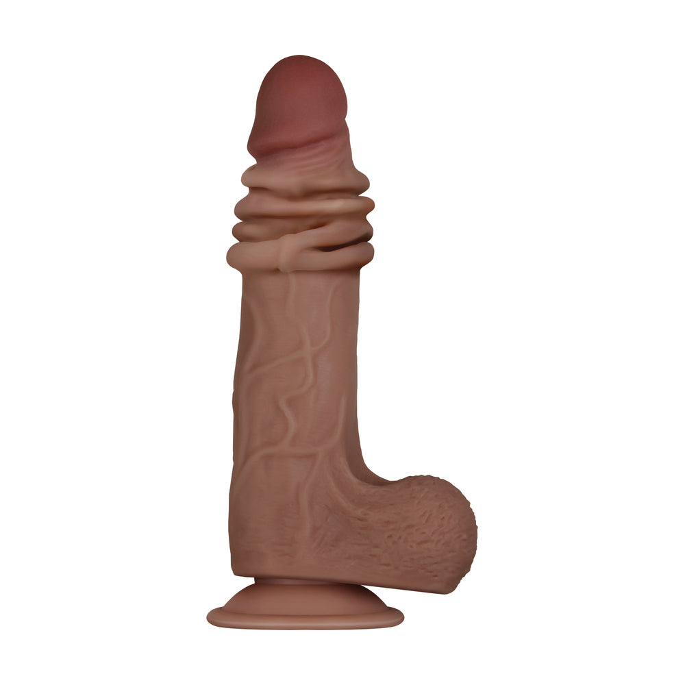 Evolved Real Flex Skin Poseable  Inch Dildo Flesh Brown-1