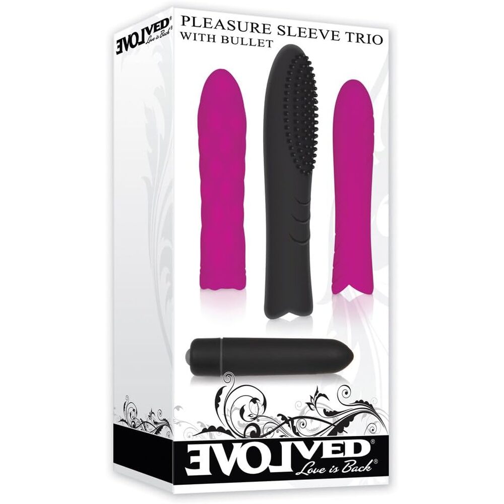 Evolved Trio Pleasure Sleeve Kit With Bullet-3