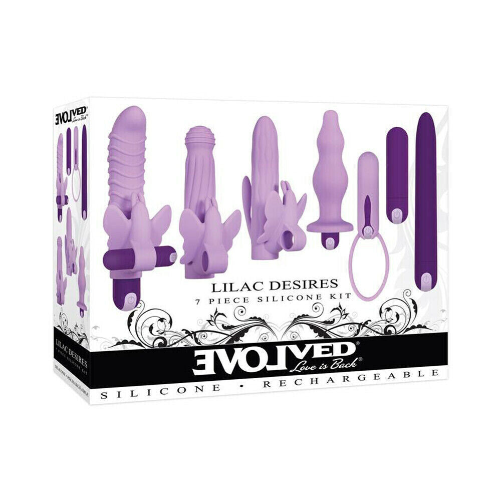 Evolved Lilac Desires Silicone Rechargeable Butterfly Kit-3