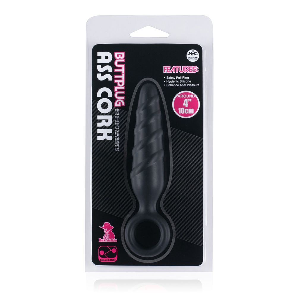 Dark Stallions Ass Cork 4 Inch Silicone Butt Plug-1