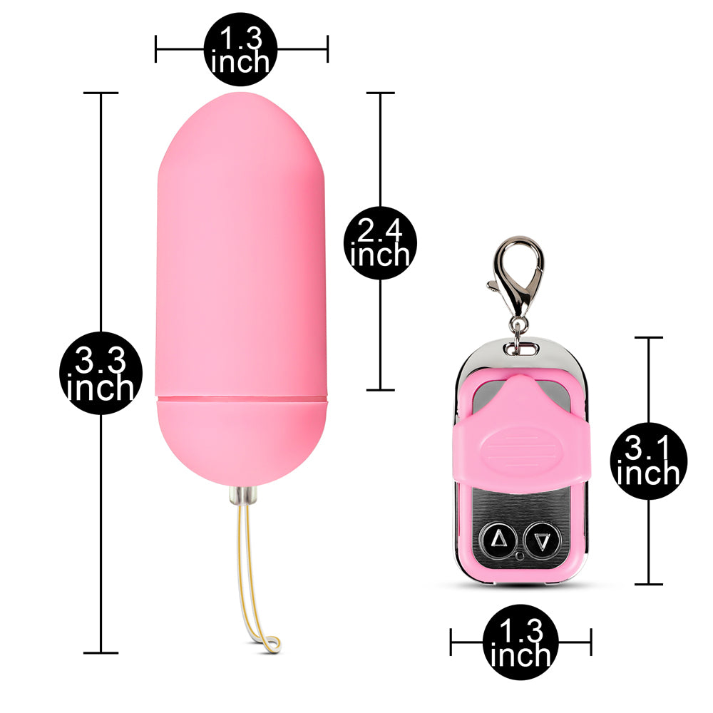 10 Function Remote Control Vibrating Pink Egg-3