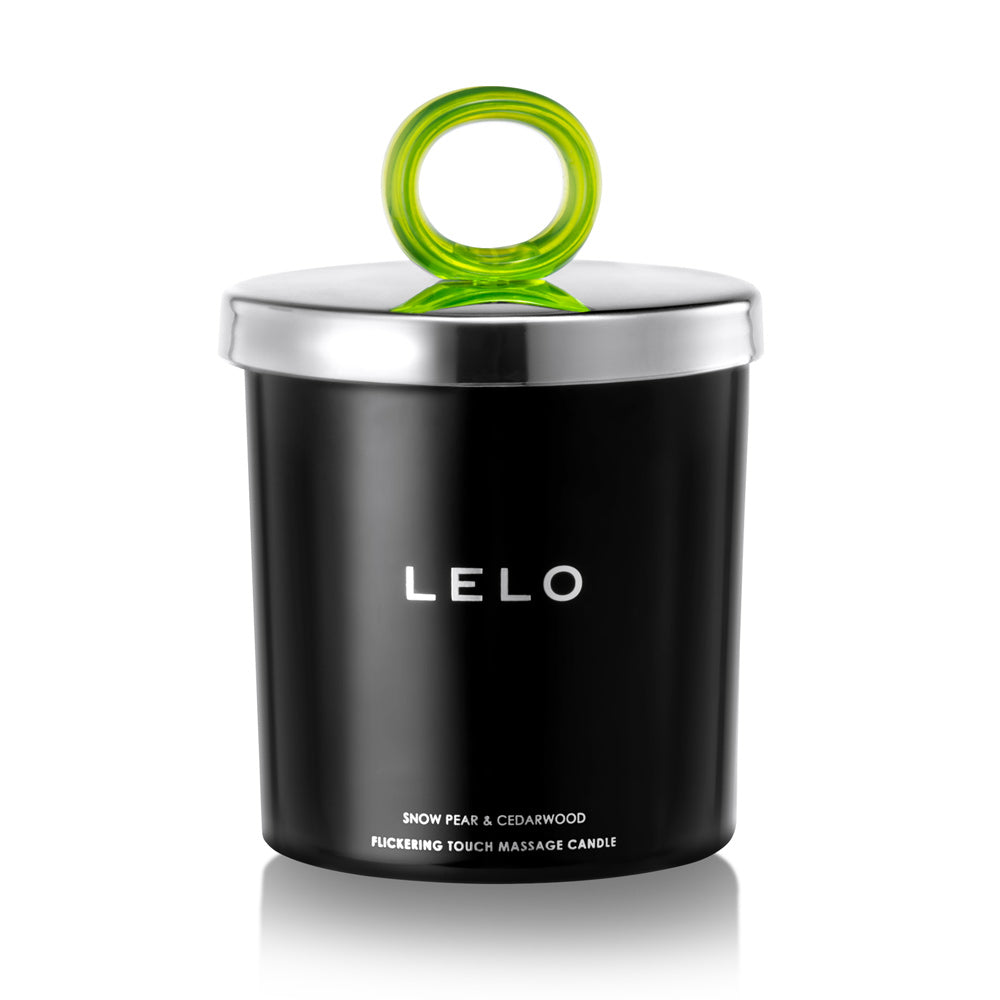 Lelo Snow Pear And Cedarwood Flickering Touch Massage Candle-0