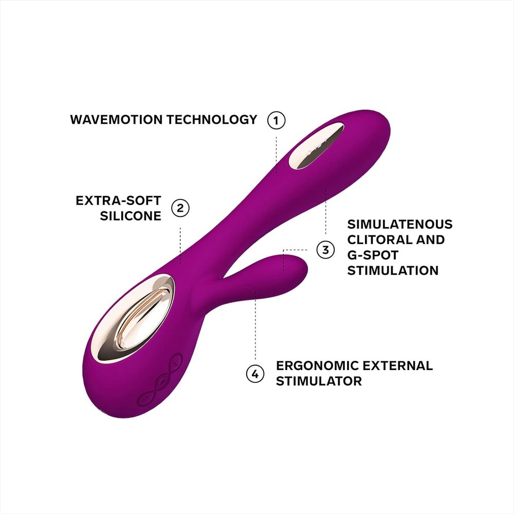 Lelo Soraya Wave Rose Dual Waterproof Rechargeable Vibrator-2