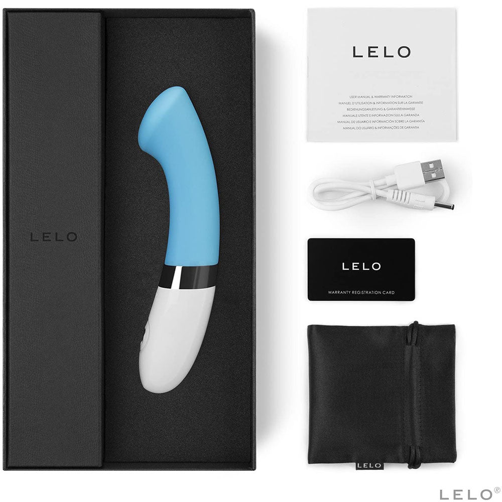 Lelo Gigi 2 Turquoise Blue G Spot Vibrator-1