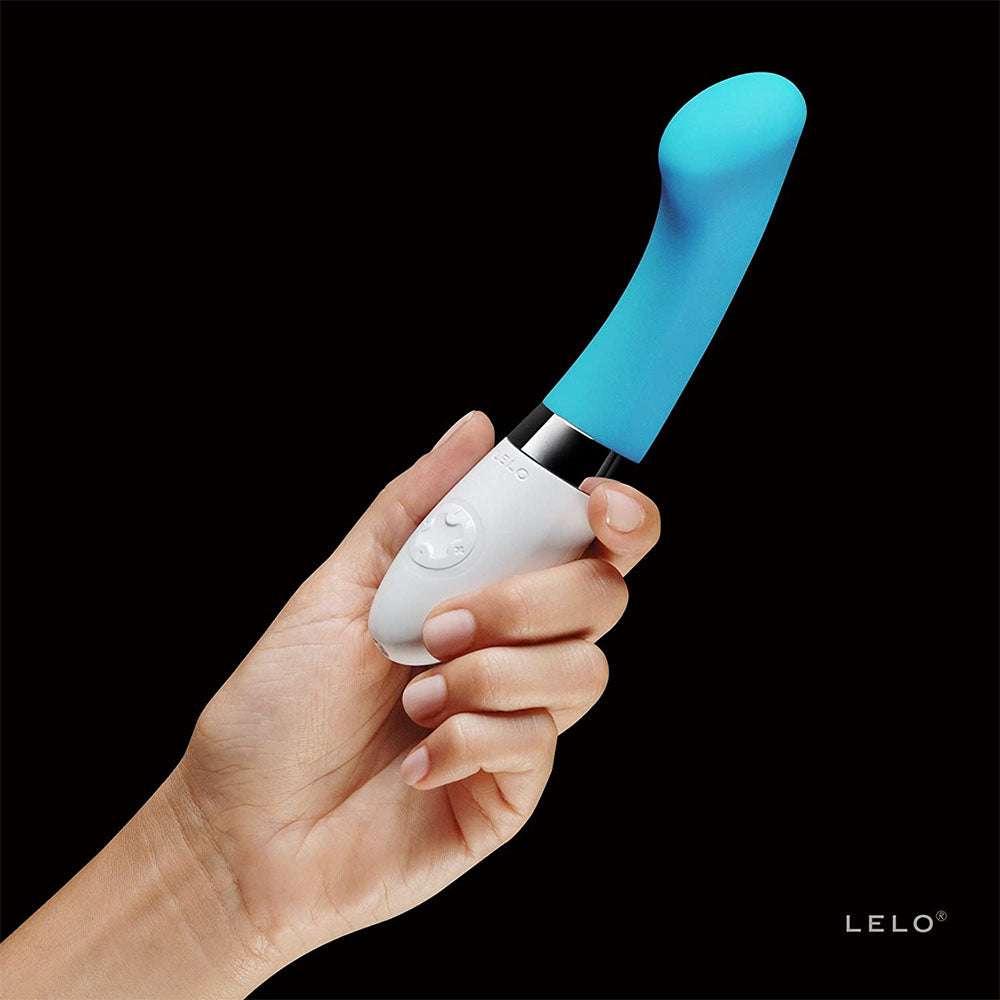 Lelo Gigi 2 Turquoise Blue G Spot Vibrator-2