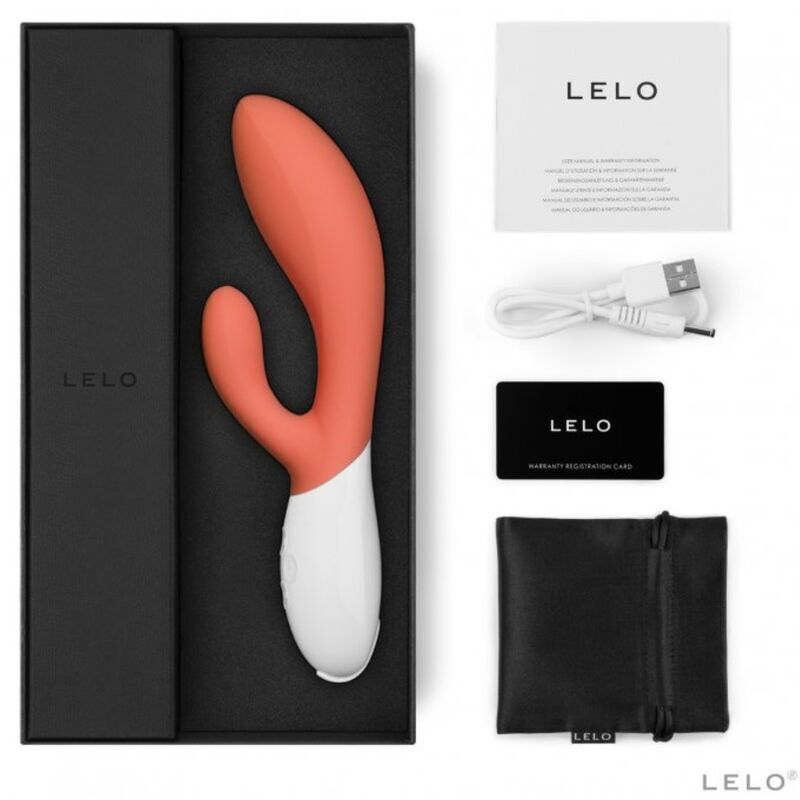 Lelo Ina 3 Dual Action Massager Coral-1