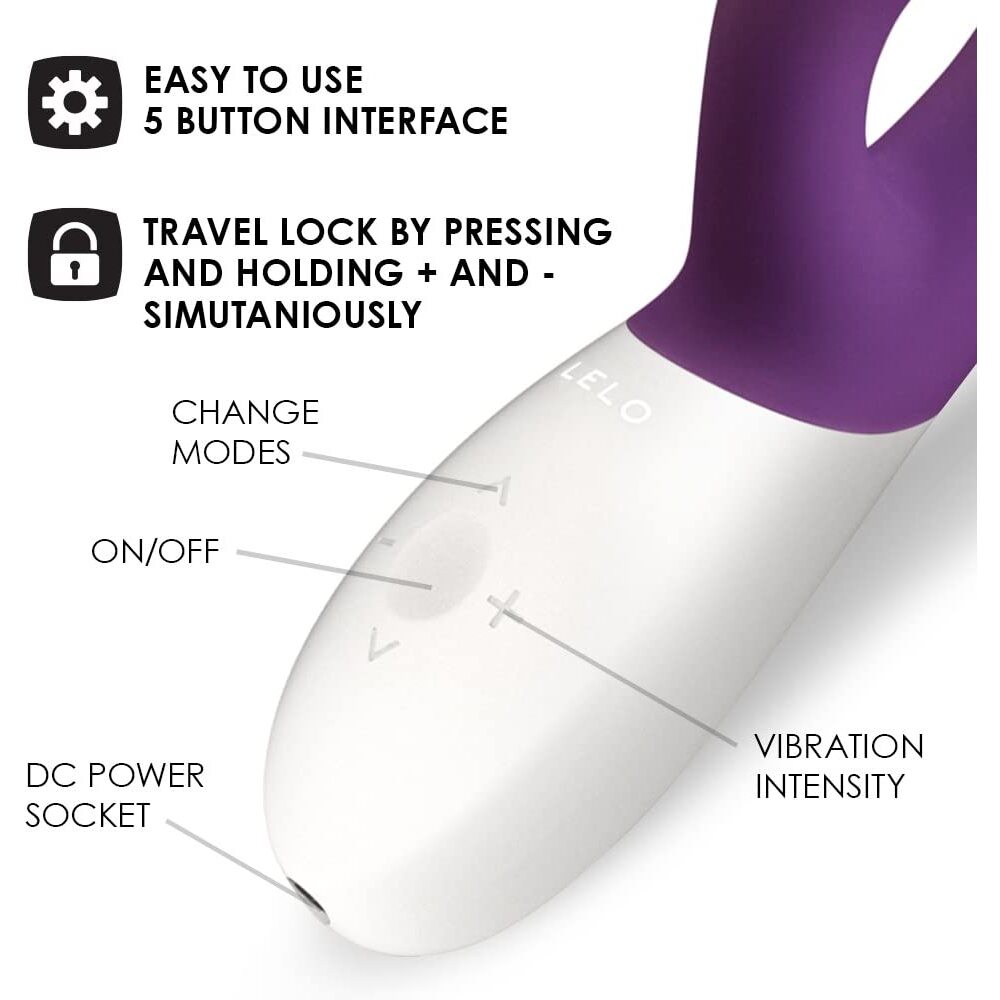 Lelo Ina Wave 2 Luxury Rechargeable Vibe Plum-1