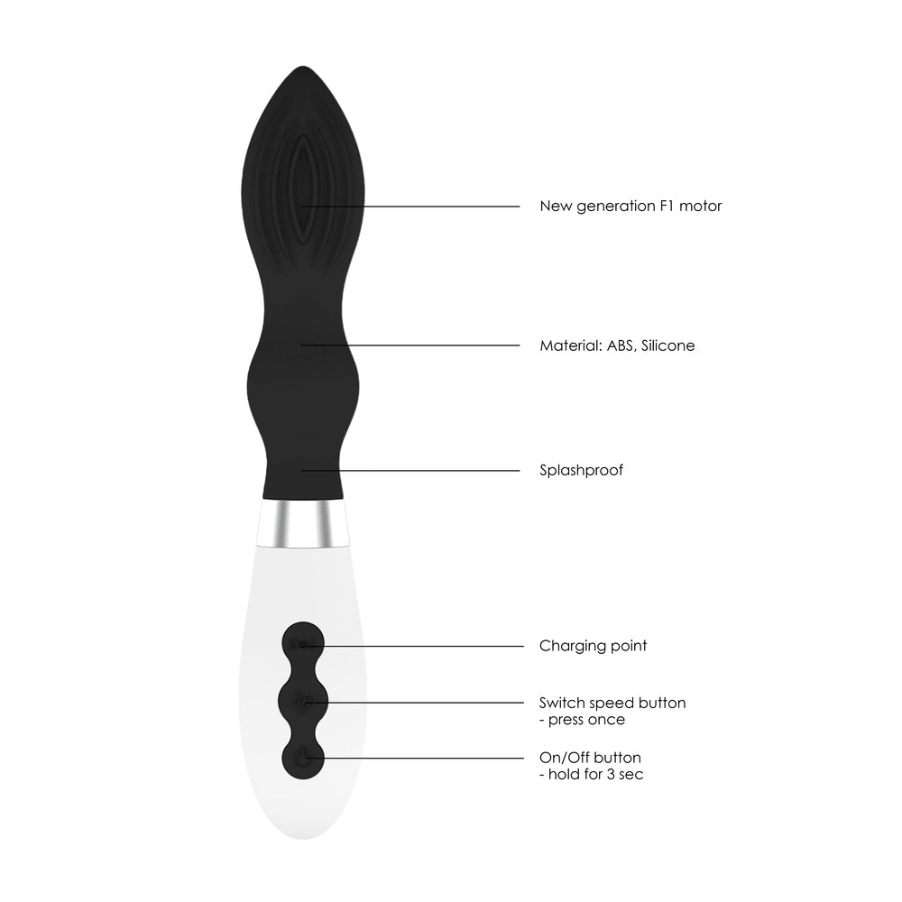 Astraea Rechargeable Vibrator Black-1