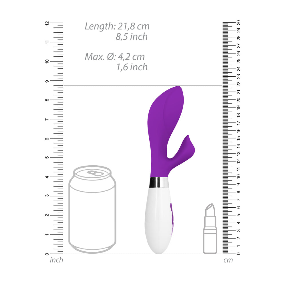 Achelois Rechargeable Vibrator Purple-2