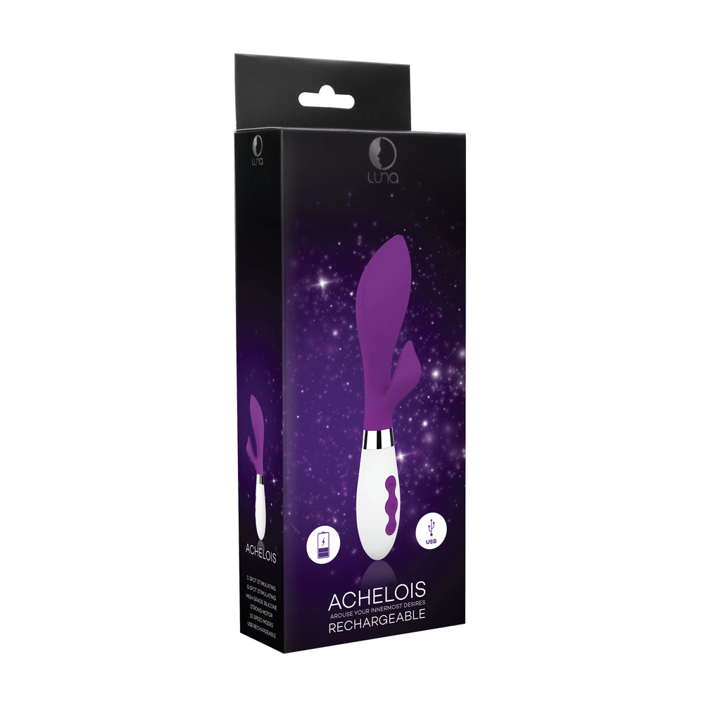 Achelois Rechargeable Vibrator Purple-3