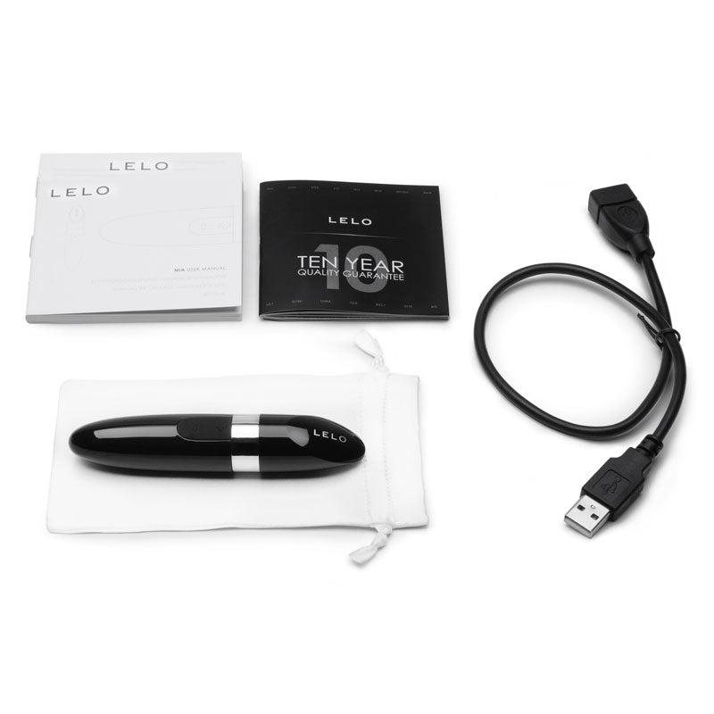 Lelo Mia 2 Lipstick Vibrator Black-1