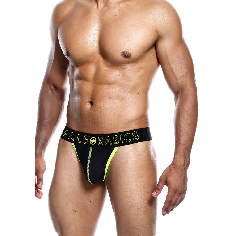 Male Basics Neon Thong Yellow-0