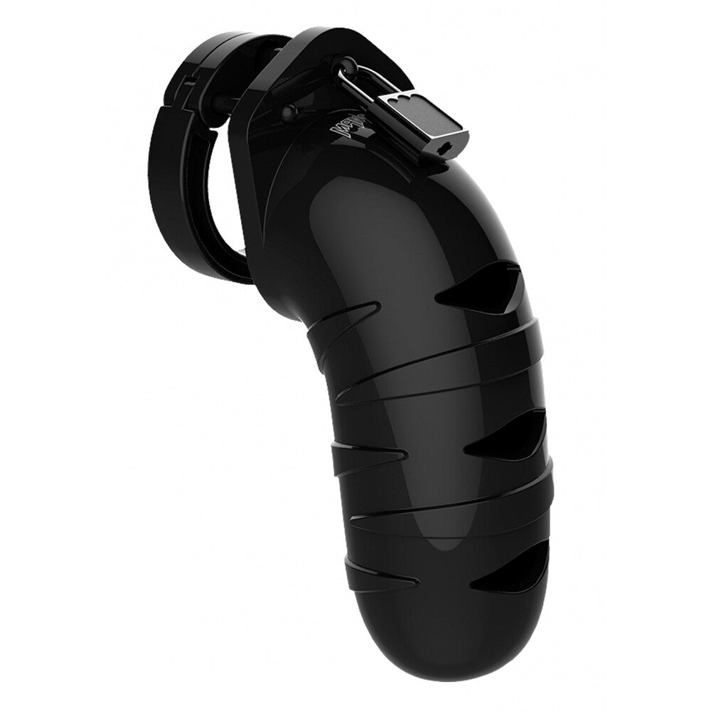 Man Cage 05 Male 5.5 Inch Black Chastity Cage-0