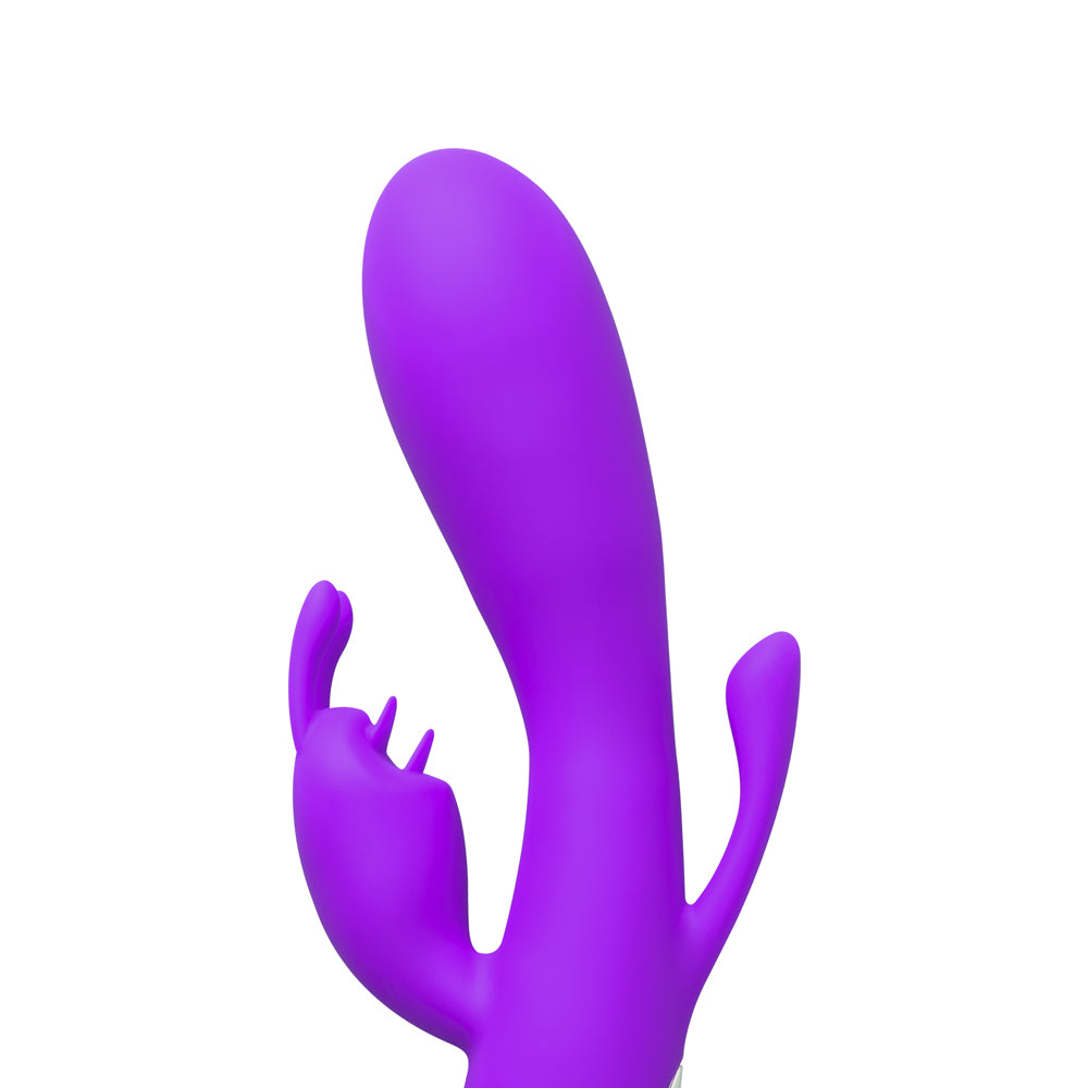 Double Bunny 12 speed Silicone Vibe Purple-3