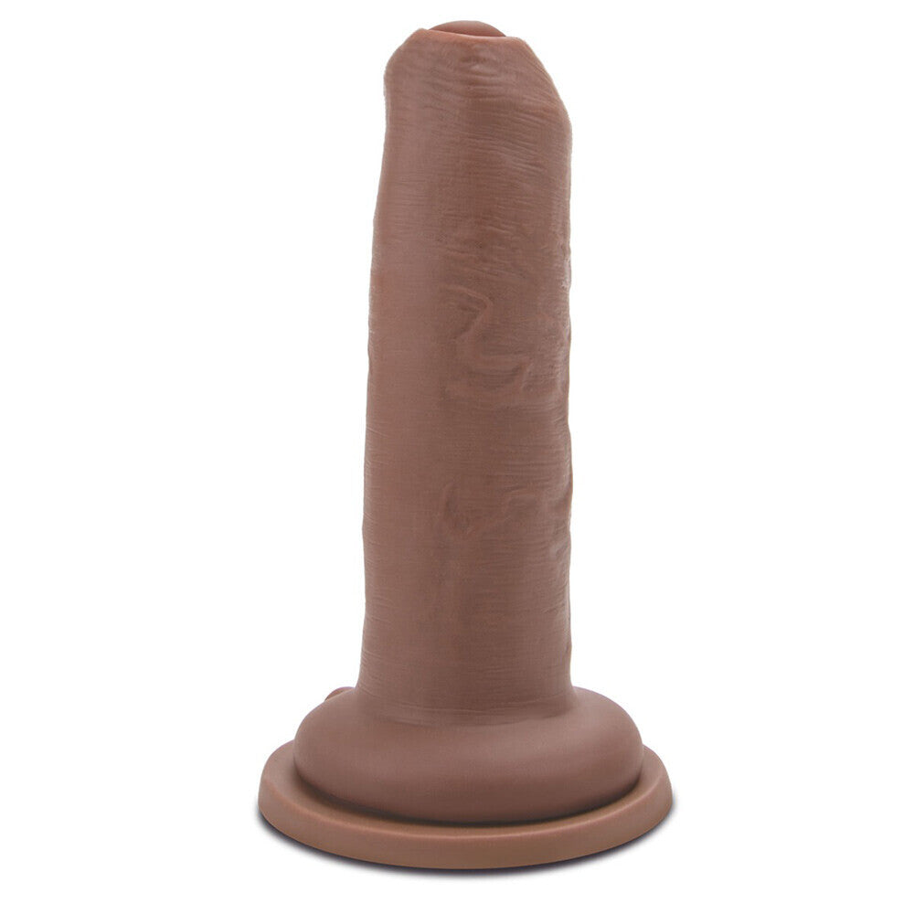 Me You Us Uncut Ultra Cock 6 Inch Dildo Flesh Brown-0