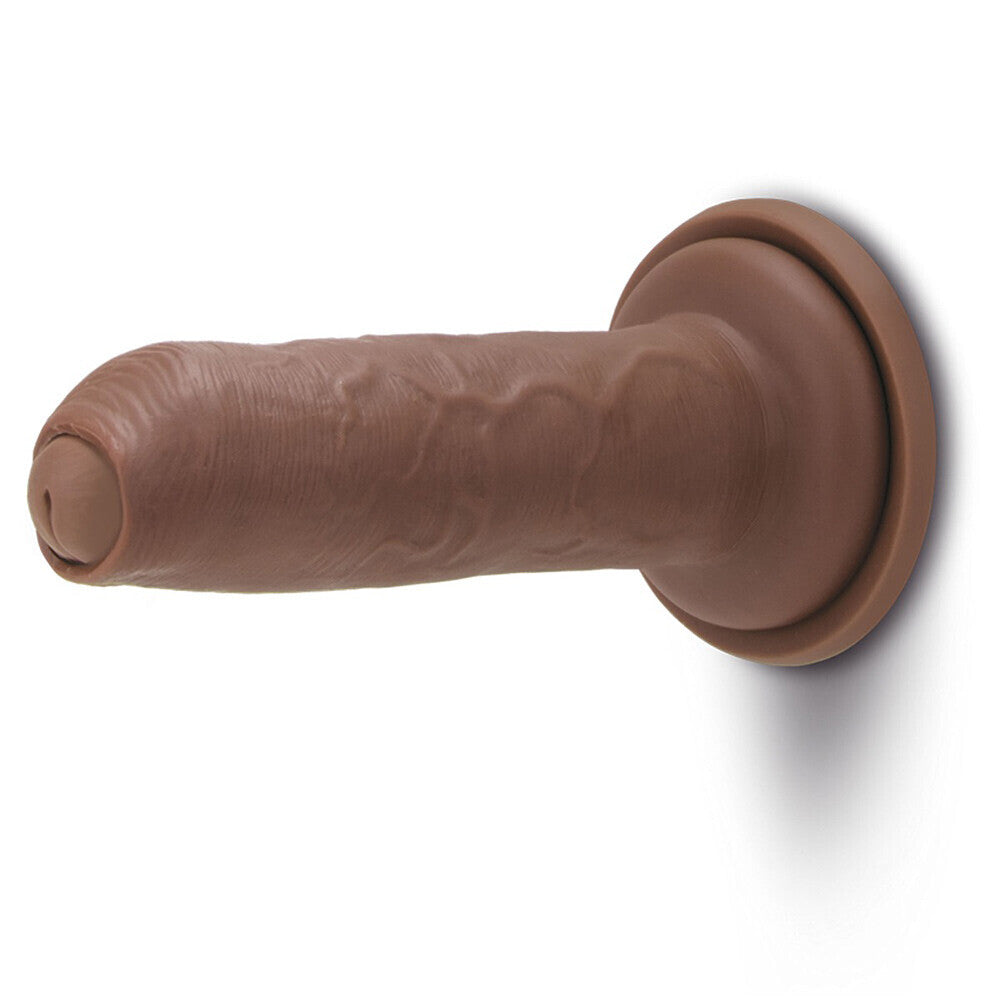 Me You Us Uncut Ultra Cock 6 Inch Dildo Flesh Brown-1