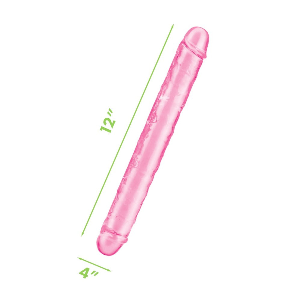 Me You Us Ultra Double Dildo 12 Inches Pink-2