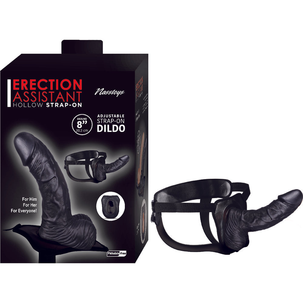 Erection Assistant Hollow Strap On 8 Inch-3