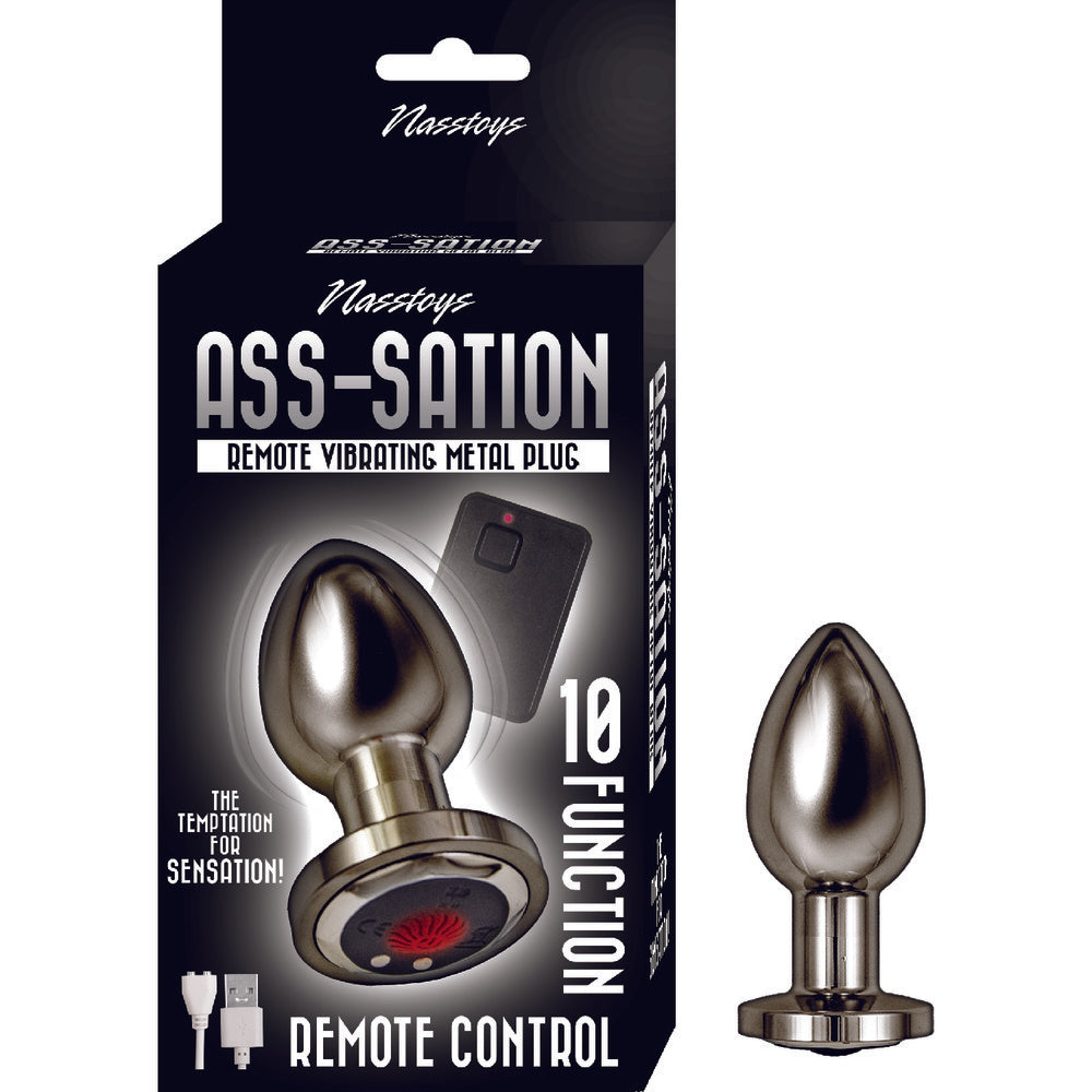 Ass Sation Remote Vibrating Butt Plug Black-3