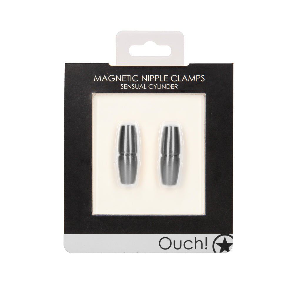 Ouch Magnetic Sensual Cylinder Nipple Clamps-1