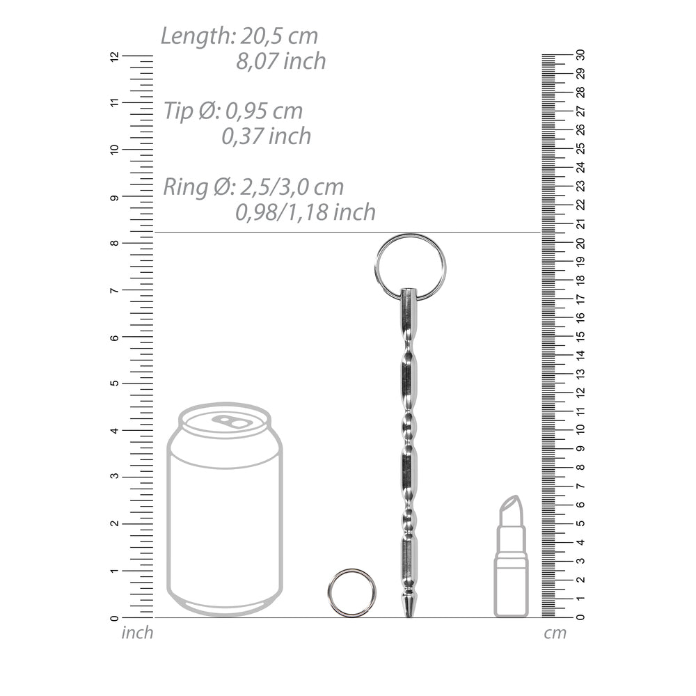 Ouch Urethral Sounding Steel Dilator With Ring-1