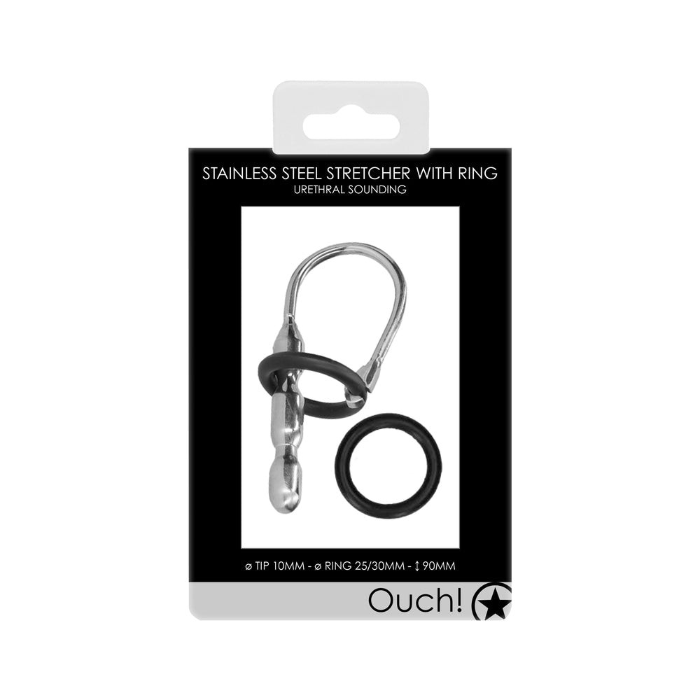 Ouch Urethral Sounding Stainless Steel Stretcher With Ring-2