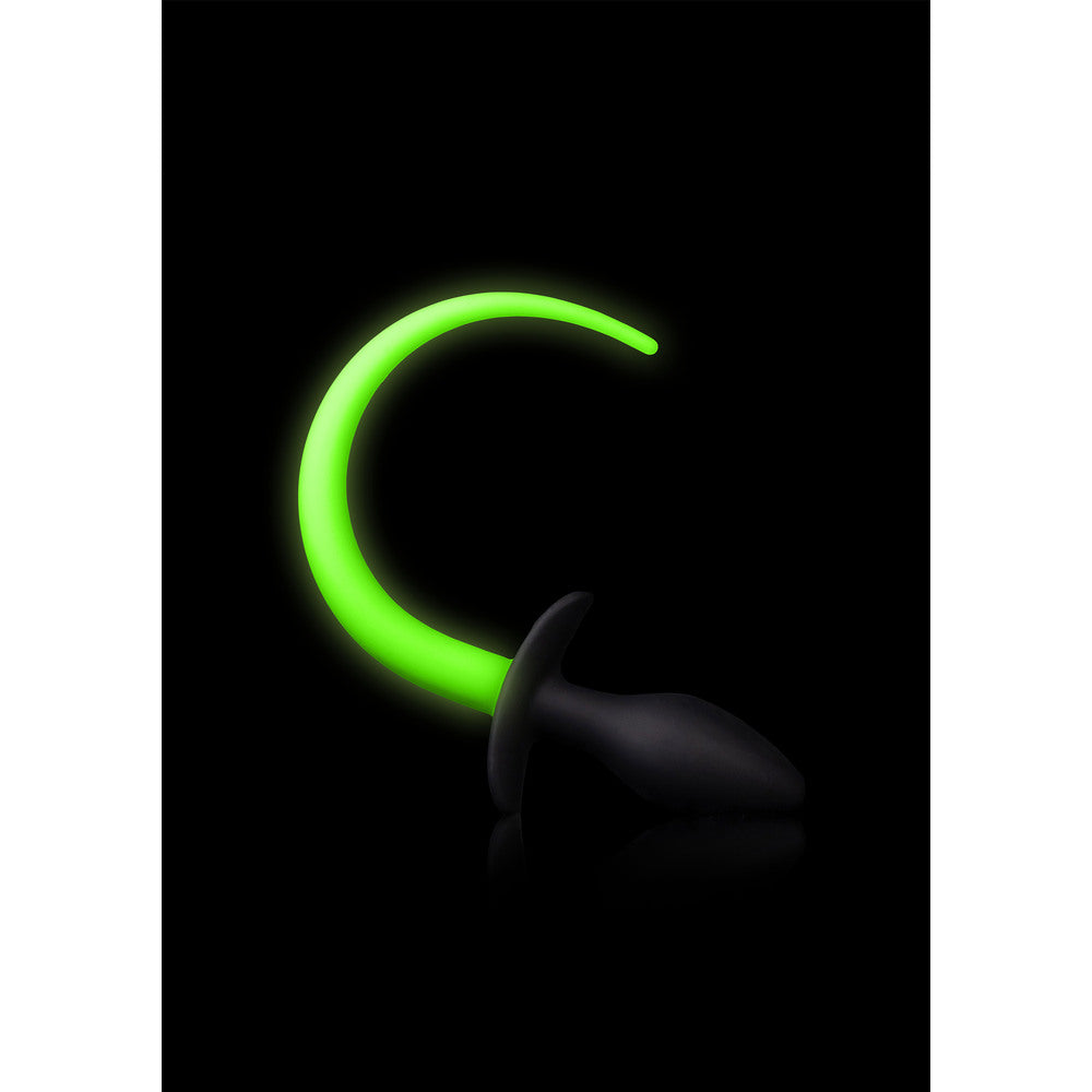 Glow In The Dark Puppy Tail Butt Plug-2