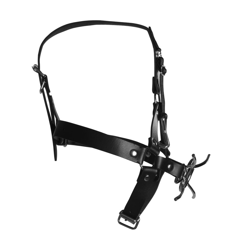 Ouch Xtreme Head Harness With Spider Gag And Nose Hooks-2