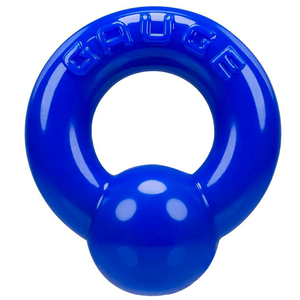 Oxballs Gauge Super Flex Cock Ring Police Blue-0