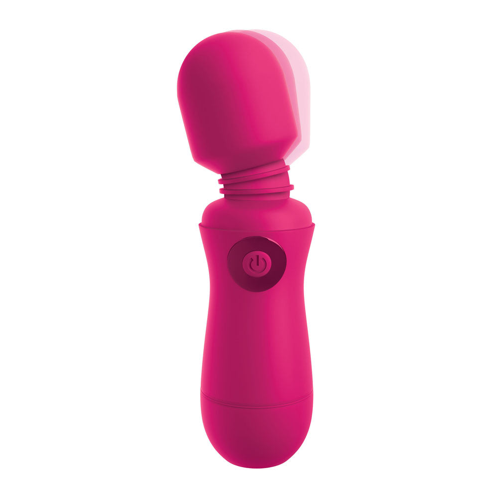 OMG Silicone Rechargeable Wand Pink-2