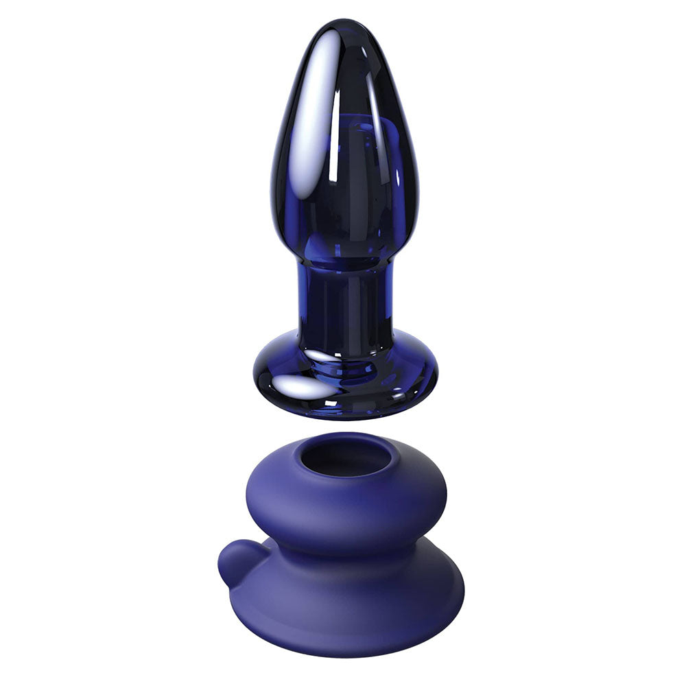 Icicles No. 85 Vibrating Glass Butt Plug Massager-1