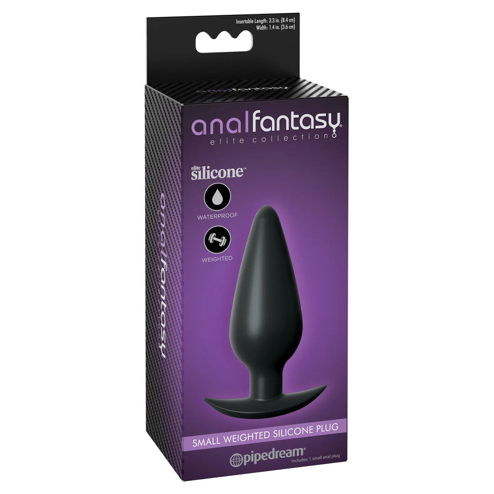 Anal Fantasy Elite Collection Small Weighted Silicone Butt Plug-1