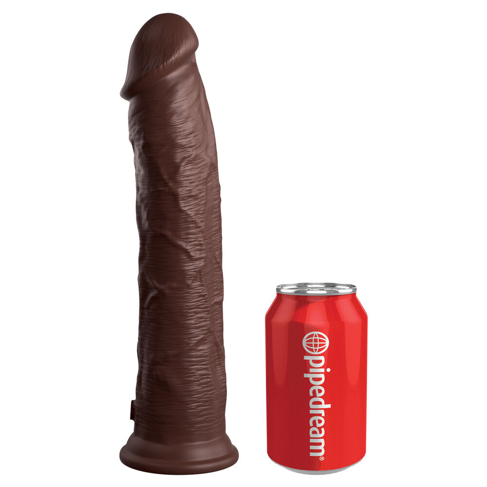 King Cock Elite 11 Inch Dual Density Cock Flesh Brown-2