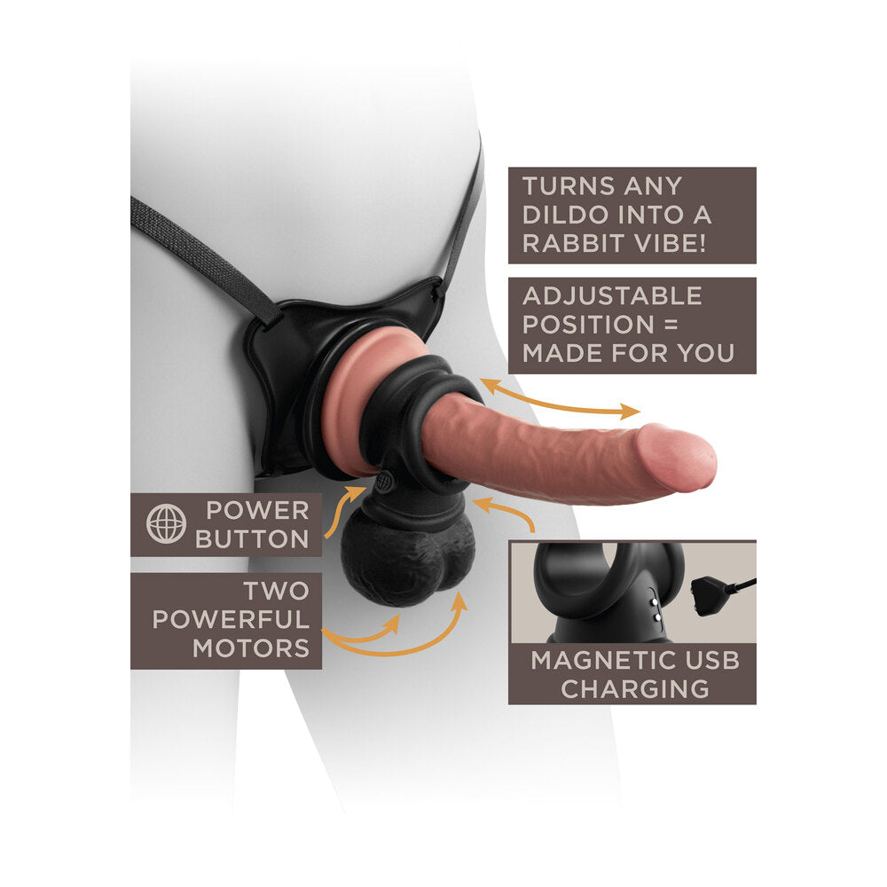 King Cock The Crown Jewels Weighted Swinging Vibrating Balls-2