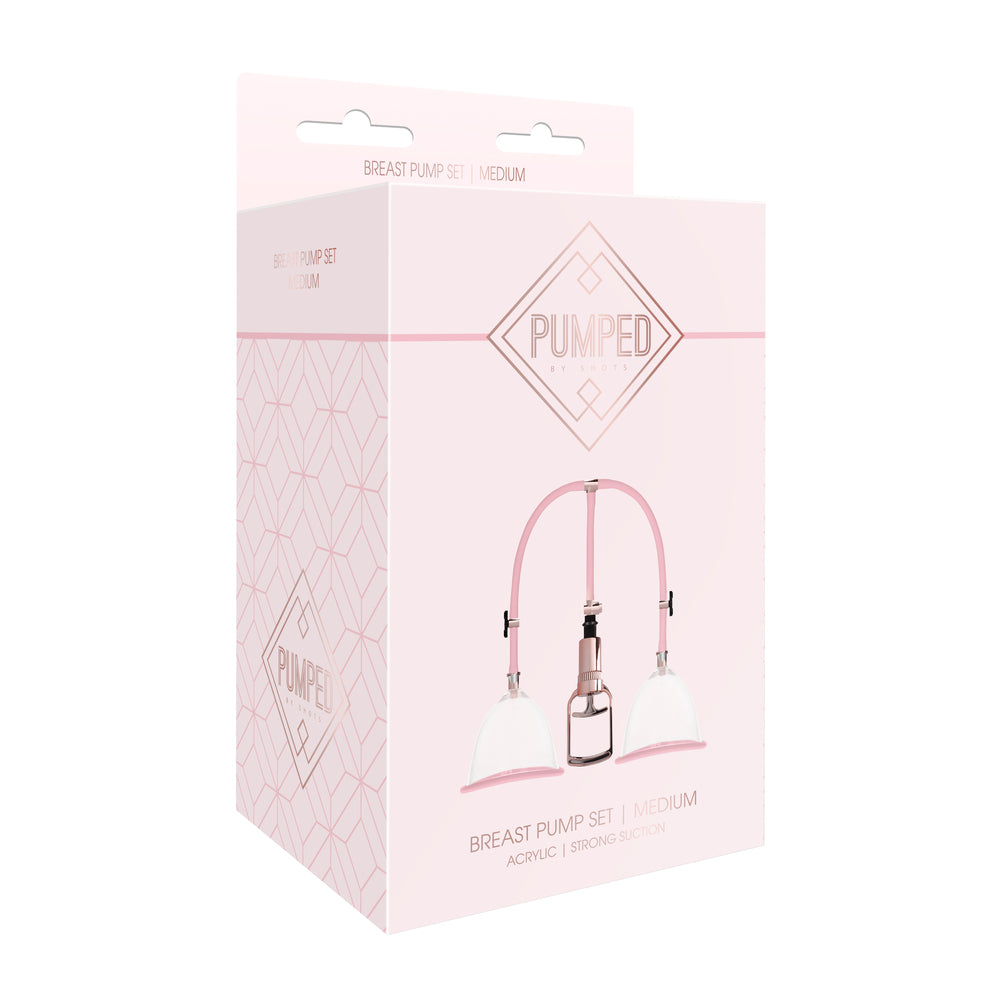 Pumped Breast Pump Medium Rose Gold-3