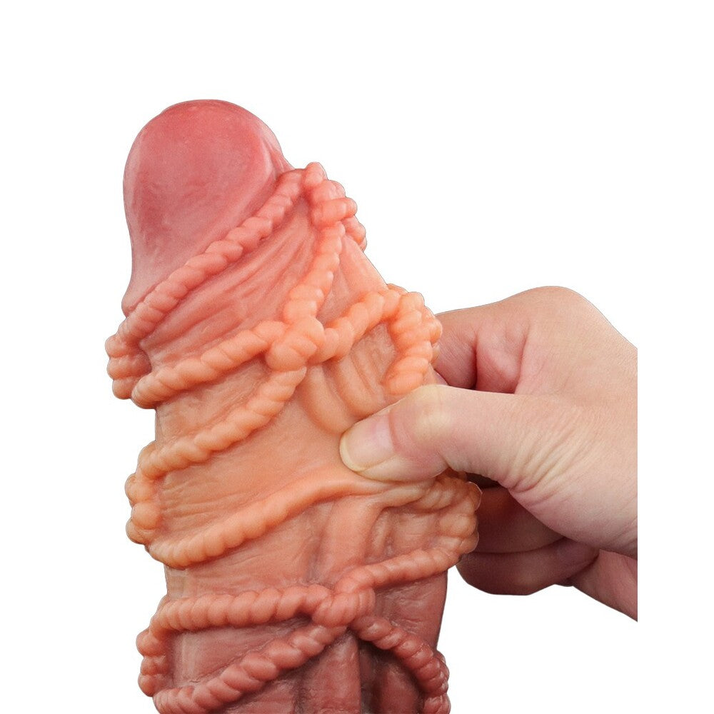 Lovetoy Extreme Dildo With Rope Pattern-1