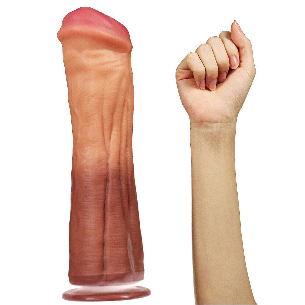 Lovetoy 12 Inch Dual Layered Silicone Horse Cock-2