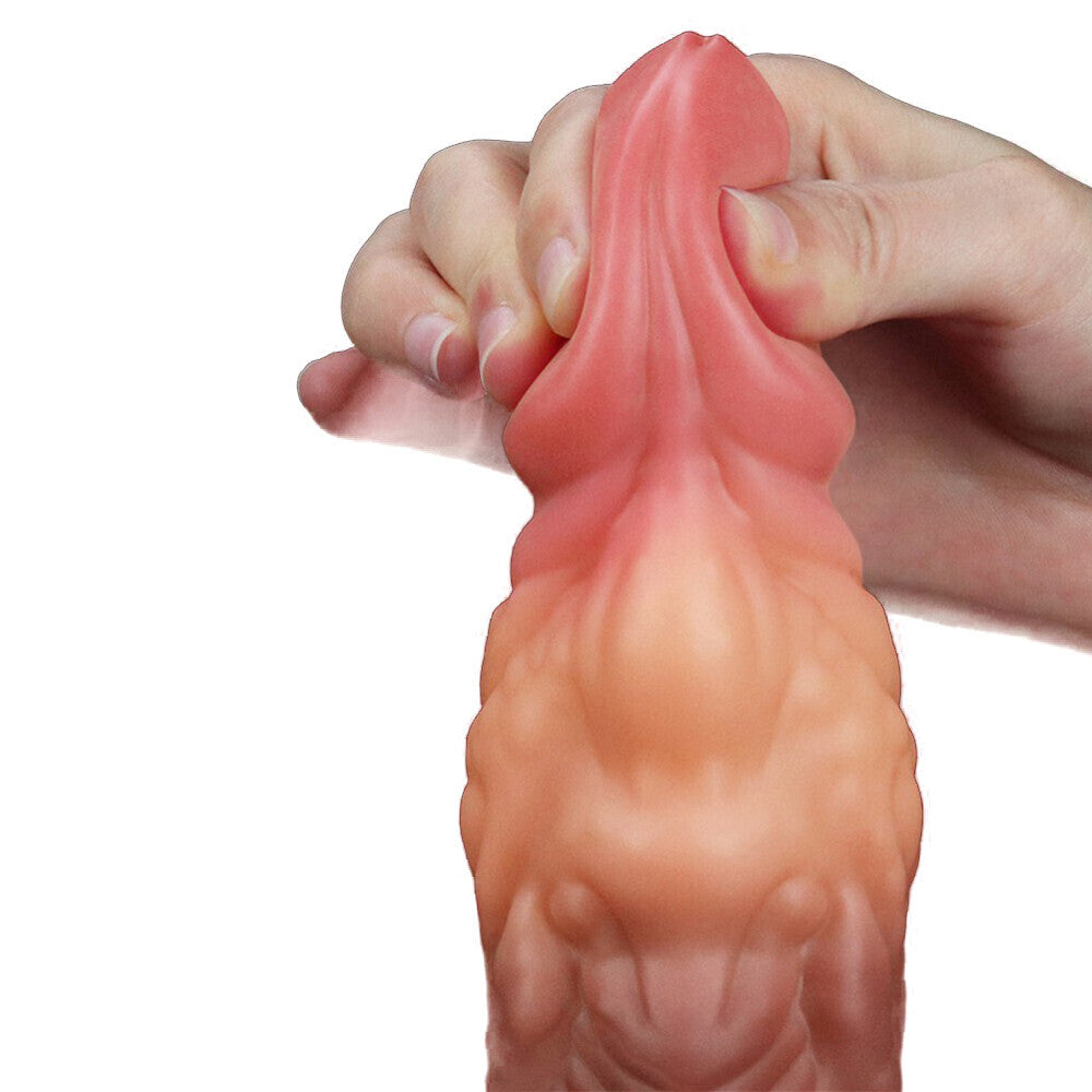 Lovetoy 7 Inch Dual Layered Silicone Cock-1