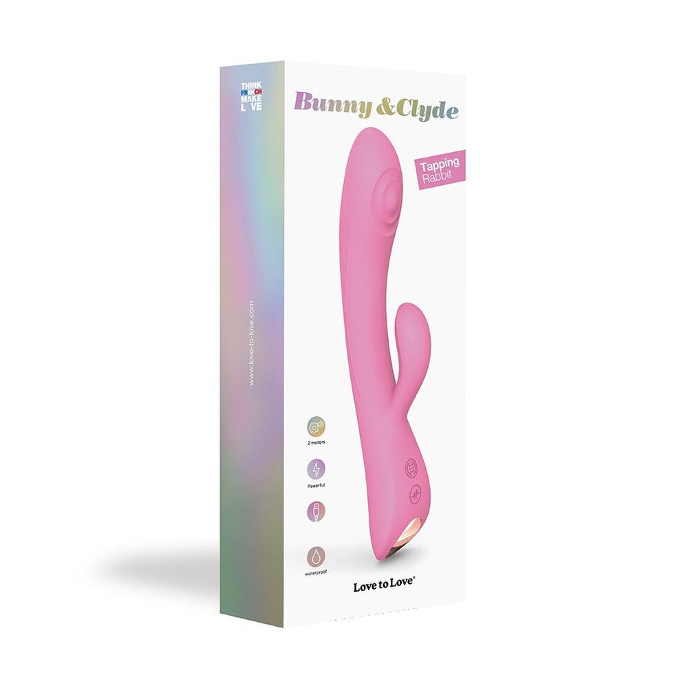 Love To Love Bunny And Clyde Tapping Rabbit Vibrator Pink-3