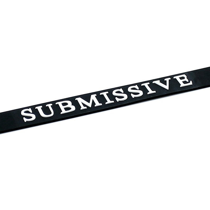 Black Silicone Submissive Collar-2