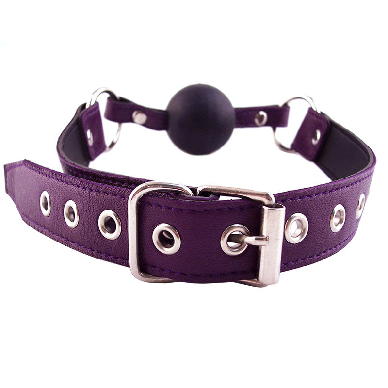 Rouge Garments Ball Gag Purple-1