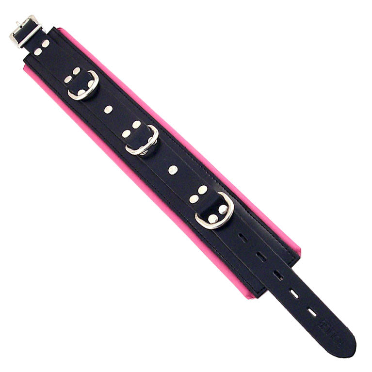 Rouge Garments Black And Pink Padded Collar-0