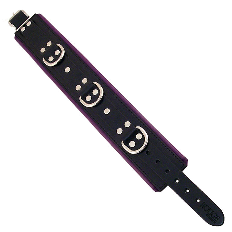 Rouge Garments Black And Purple Padded Collar-0