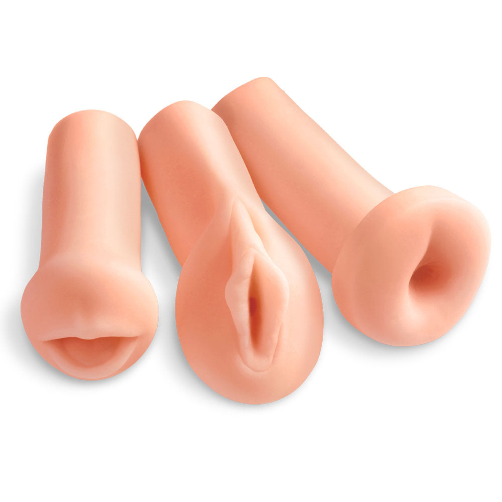 Pipedream Extreme Toyz All 3 Holes Masturbators-0