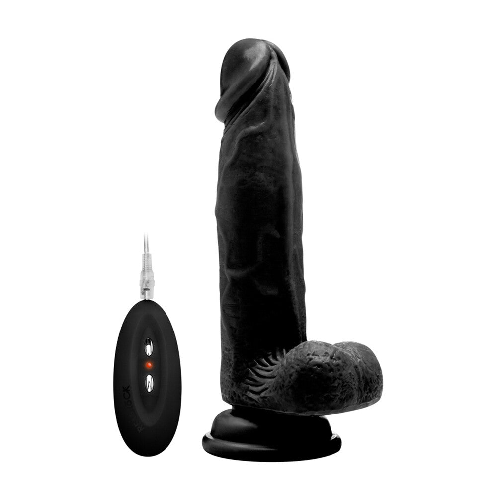 RealRock 8 Inch Vibrating Realistic Cock With Scrotum-0